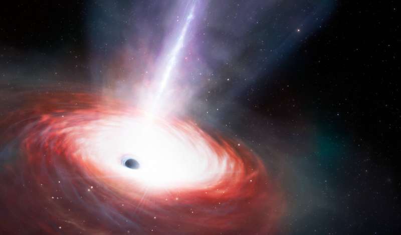 NSF NOIRLab astronomers discover the fastest-feeding black hole in the early universe